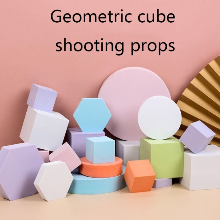 8 in 1 diverse dimensioni cubo geometrico tinta unita fotografia sfondo fotografico tavolo riprese puntelli in schiuma