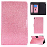 Custodia in pelle flip orizzontale glitterata con supporto e fessure per carte, For Samsung Galaxy Tab A7 Lite T220