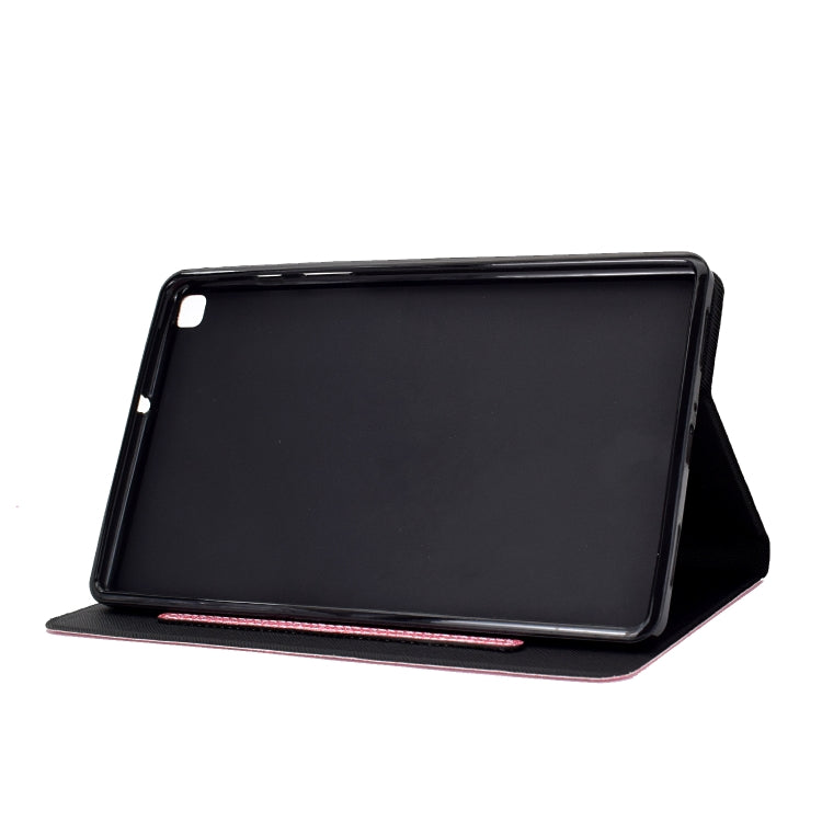 Custodia in pelle flip orizzontale glitterata con supporto e fessure per carte, For Samsung Galaxy Tab A7 Lite T220