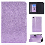 Custodia in pelle flip orizzontale glitterata con supporto e fessure per carte, For Samsung Galaxy Tab A7 Lite T220
