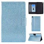 Custodia in pelle flip orizzontale glitterata con supporto e fessure per carte, For Samsung Galaxy Tab A7 Lite T220