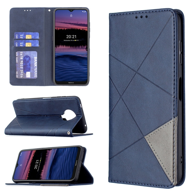 Custodia in pelle magnetica a vibrazione orizzontale con struttura a rombo con supporto, slot per carte e portafoglio, For Samsung Galaxy S21 FE, For Nokia G20 / G10, For Nokia 1.4