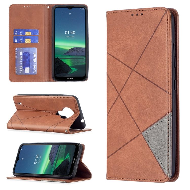 Custodia in pelle magnetica a vibrazione orizzontale con struttura a rombo con supporto, slot per carte e portafoglio, For Samsung Galaxy S21 FE, For Nokia G20 / G10, For Nokia 1.4