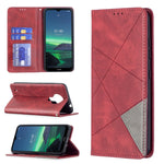 Custodia in pelle magnetica a vibrazione orizzontale con struttura a rombo con supporto, slot per carte e portafoglio, For Samsung Galaxy S21 FE, For Nokia G20 / G10, For Nokia 1.4