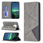 Custodia in pelle magnetica a vibrazione orizzontale con struttura a rombo con supporto, slot per carte e portafoglio, For Samsung Galaxy S21 FE, For Nokia G20 / G10, For Nokia 1.4
