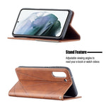 Custodia in pelle magnetica a vibrazione orizzontale con struttura a rombo con supporto, slot per carte e portafoglio, For Samsung Galaxy S21 FE, For Nokia G20 / G10, For Nokia 1.4