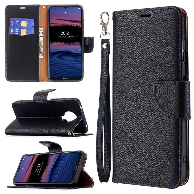 Custodia in pelle Litchi per smartphone Nokia e Samsung