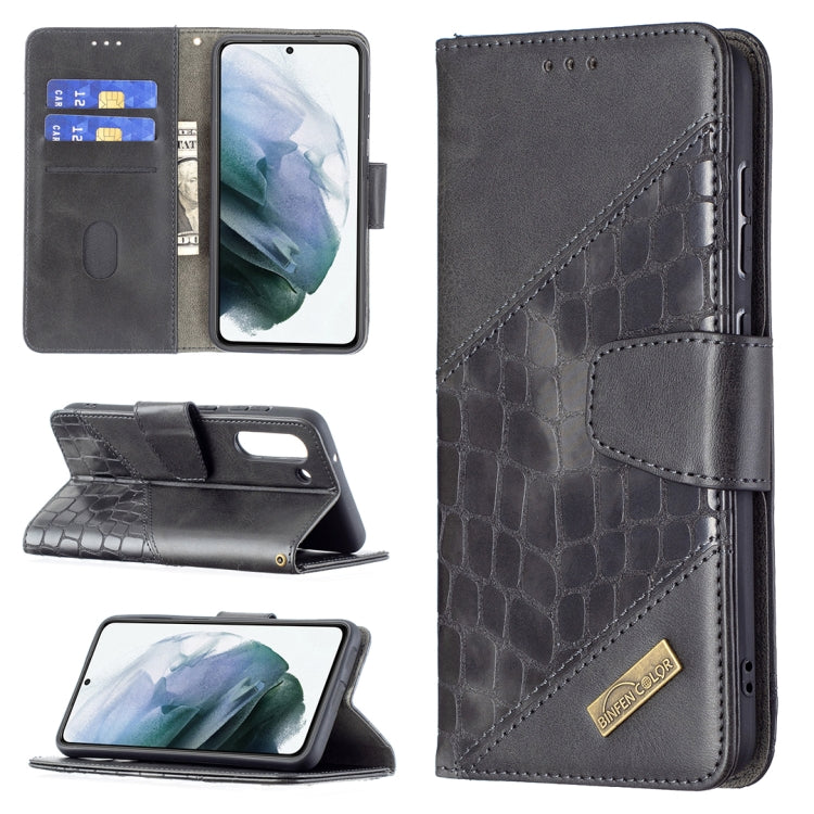 Custodia in pelle sintetica a vibrazione orizzontale con trama in coccodrillo abbinata con portafoglio, supporto e slot per carte, For Samsung Galaxy S21 FE / S21 Lite, For Nokia 1.4