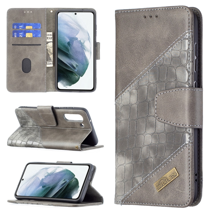 Custodia in pelle sintetica a vibrazione orizzontale con trama in coccodrillo abbinata con portafoglio, supporto e slot per carte, For Samsung Galaxy S21 FE / S21 Lite, For Nokia 1.4