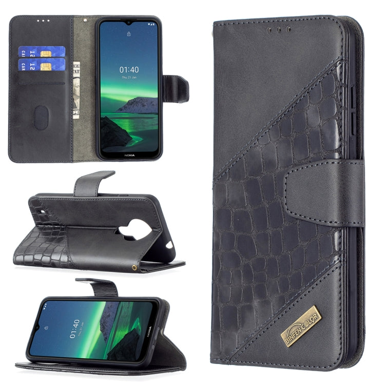 Custodia in pelle sintetica a vibrazione orizzontale con trama in coccodrillo abbinata con portafoglio, supporto e slot per carte, For Samsung Galaxy S21 FE / S21 Lite, For Nokia 1.4