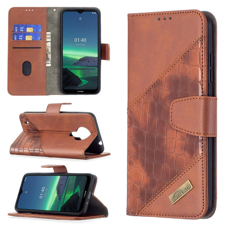 Custodia in pelle sintetica a vibrazione orizzontale con trama in coccodrillo abbinata con portafoglio, supporto e slot per carte, For Samsung Galaxy S21 FE / S21 Lite, For Nokia 1.4