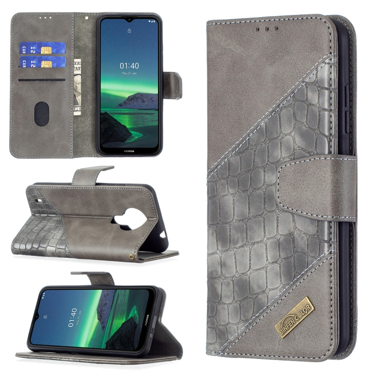 Custodia in pelle sintetica a vibrazione orizzontale con trama in coccodrillo abbinata con portafoglio, supporto e slot per carte, For Samsung Galaxy S21 FE / S21 Lite, For Nokia 1.4