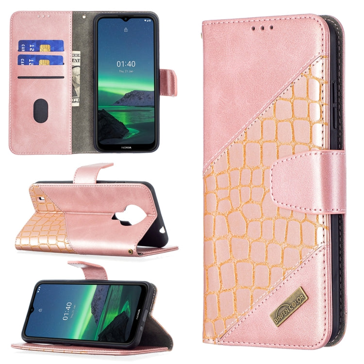 Custodia in pelle sintetica a vibrazione orizzontale con trama in coccodrillo abbinata con portafoglio, supporto e slot per carte, For Samsung Galaxy S21 FE / S21 Lite, For Nokia 1.4