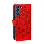 Custodia portafoglio in pelle sintetica per Galaxy S21 FE