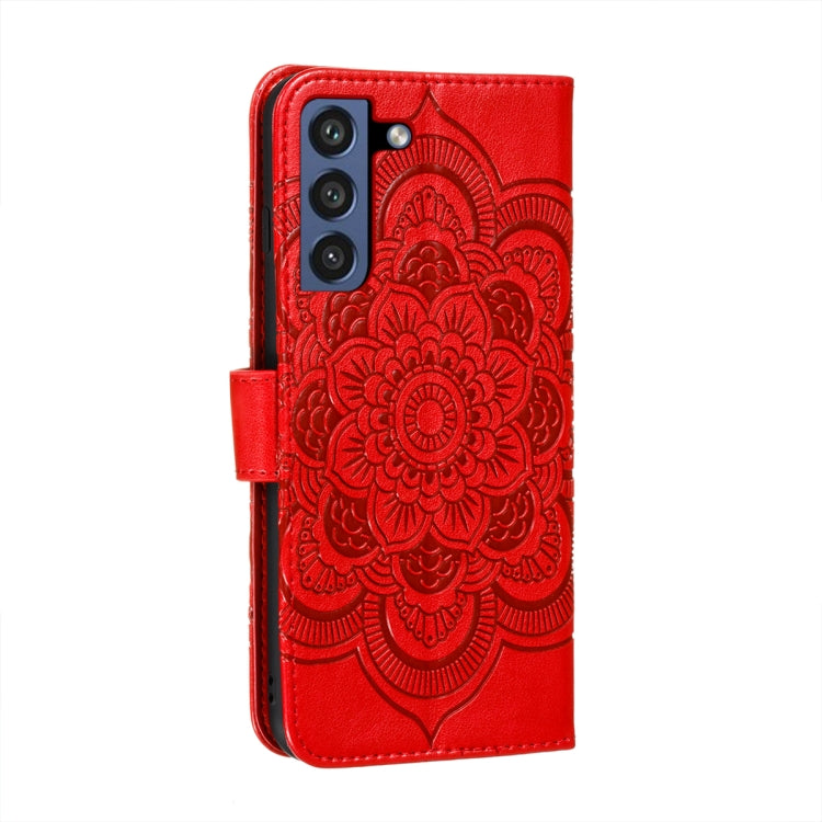 Custodia portafoglio in pelle sintetica per Galaxy S21 FE