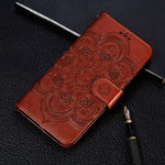 Custodia portafoglio in pelle sintetica per Galaxy S21 FE