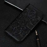 Custodia portafoglio in pelle sintetica per Galaxy S21 FE