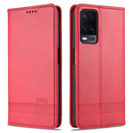 Custodia portafoglio in pelle con slot carte per OPPO A95 5G