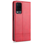 Custodia portafoglio in pelle con slot carte per OPPO A95 5G