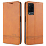 Custodia portafoglio in pelle con slot carte per OPPO A95 5G