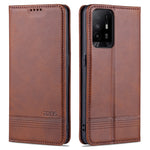 Custodia portafoglio in pelle con slot carte per OPPO A95 5G