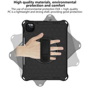 Custodia protettiva per PC in silicone antiurto a nido d'ape con rotazione a 360 gradi con supporto, tracolla e cinturino, For iPad Pro 11 (2021) / (2020) / (2018)