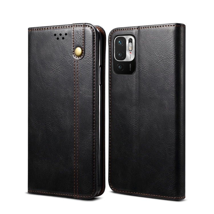 Custodia portafoglio in pelle per Xiaomi Redmi Note 10 5G