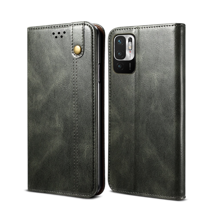 Custodia portafoglio in pelle per Xiaomi Redmi Note 10 5G