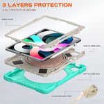 Custodia in silicone con tracolla per iPad Air 10.9 e Samsung Tab
