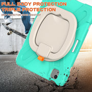 Custodia protettiva in silicone + PC con supporto e tracolla, For iPad Air 2022 / 2020 10.9, For Samsung Tab A 10.1 (2019) T510/T515