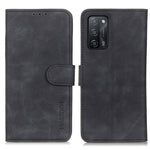 KHAZNEH Retro Texture PU + TPU Custodia in pelle a vibrazione orizzontale con supporto, slot per carte e portafoglio, For OPPO A55 5G / A53s 5G