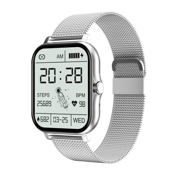 GT20 Schermo TFT da 1,69 pollici IP67 Orologio intelligente impermeabile, Supporto controllo musica / Chiamata Bluetooth / Monitoraggio frequenza cardiaca / Monitoraggio pressione sanguigna, Silicone Strap, Steel Strap