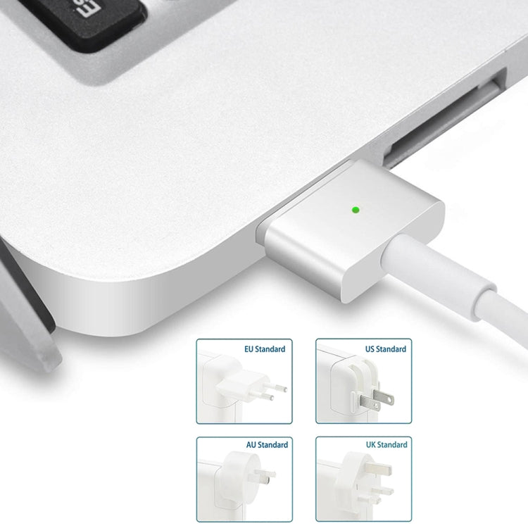 A1435 60 W 16,5 V 3,65 A 5 pin MagSafe 2 Adattatore di alimentazione per MacBook, lunghezza cavo: 1,6 m,, 60W AU Plug, 60W EU Plug, 60W UK Plug