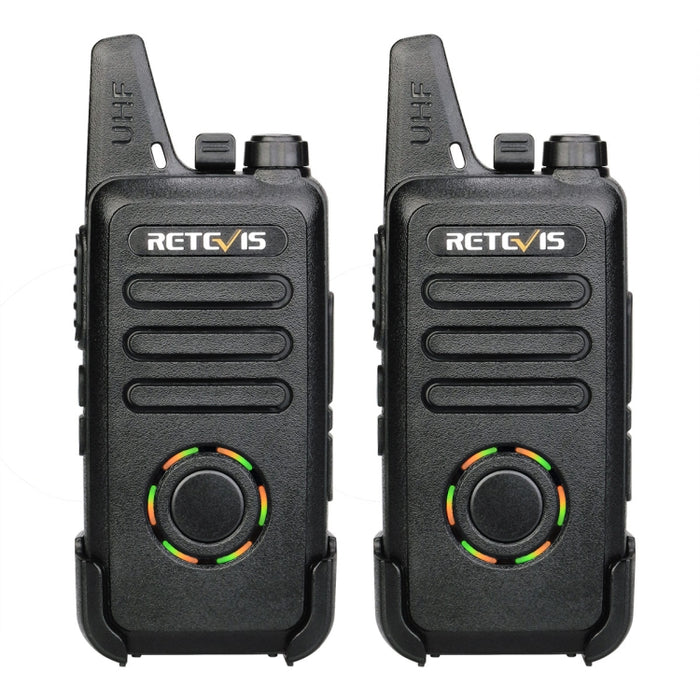 1 paio RETEVIS RT22S Frequenza USA 22CHS FRS Radio bidirezionale senza licenza Walkie Talkie portatile, spina USA, RT22S