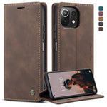 Custodia portafoglio in pelle con slot carte per Galaxy S21 FE