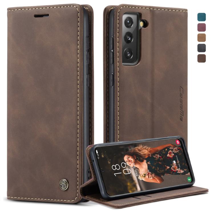 Custodia portafoglio in pelle con slot carte per Galaxy S21 FE
