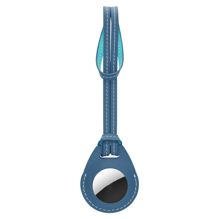 Custodia in pelle per Apple AirTag con anello portachiavi
