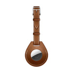 Custodia in pelle per Apple AirTag con anello di aggancio