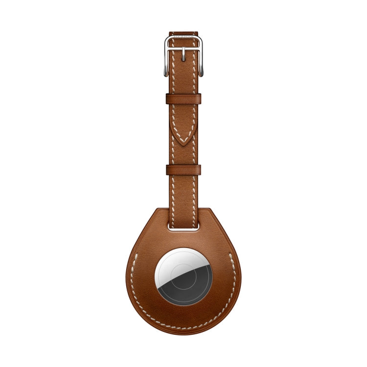 Custodia in pelle per Apple AirTag con anello di aggancio