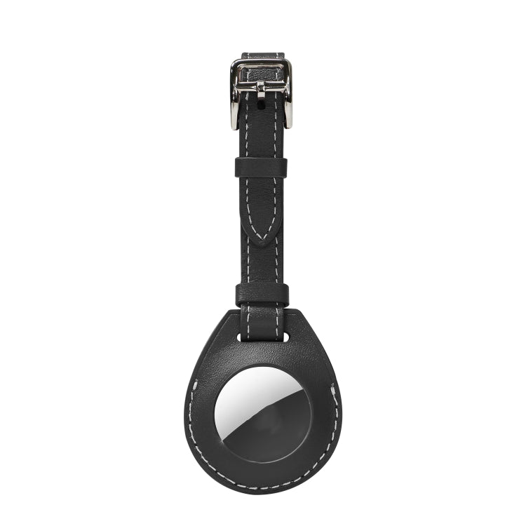 Custodia in pelle per Apple AirTag con anello di aggancio