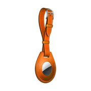 Custodia protettiva antiurto in pelle antigraffio con anello per appendere AirTag, Luggage Tag