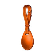 Custodia protettiva antiurto in pelle antigraffio con anello per appendere AirTag, Luggage Tag