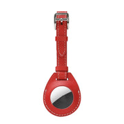 Custodia protettiva antiurto in pelle antigraffio con anello per appendere AirTag, Luggage Tag