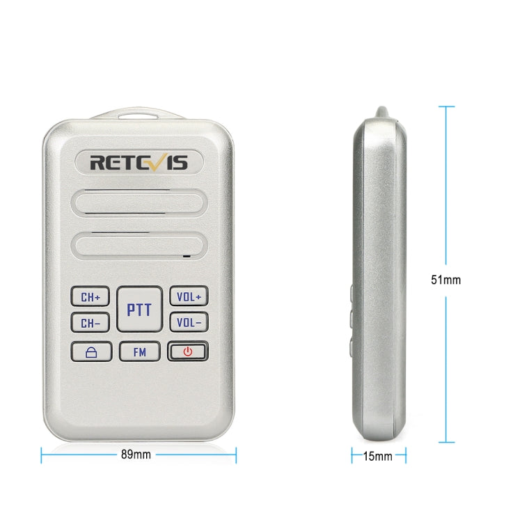 Retevis RT20 Walkie Talkie 2W 400-470MHz 16 Canali