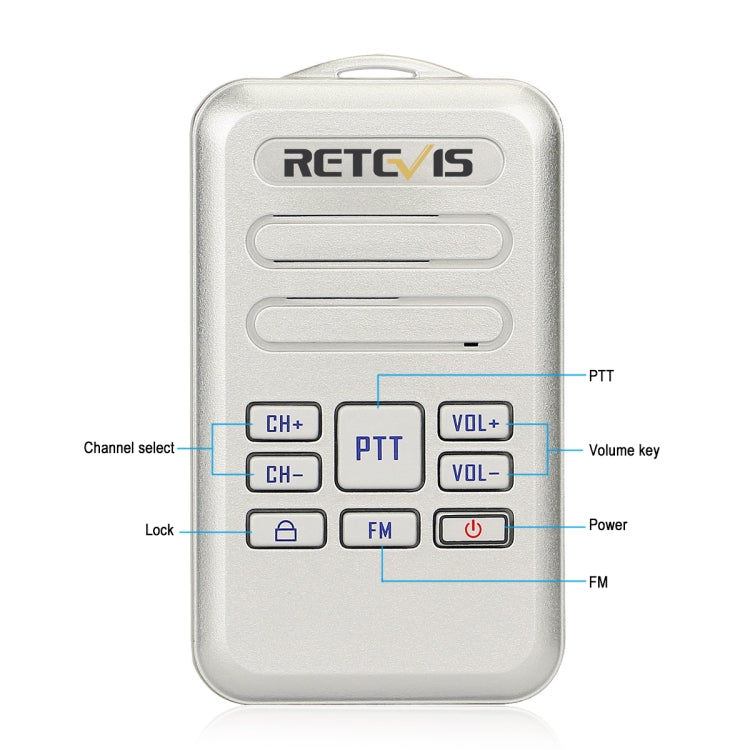 Retevis RT20 Walkie Talkie 2W 400-470MHz 16 Canali