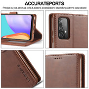 Custodia portafoglio in pelle con slot carte per Galaxy A82