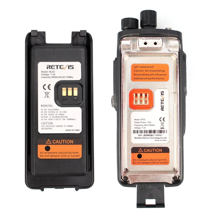 Retevis RT83 Radio DMR 10W 400-470MHz con GPS