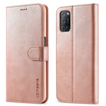 LC.IMEEKE Custodia in pelle a vibrazione orizzontale con struttura in vitello, con supporto, slot per schede e portafoglio, For OPPO F19 / A74 4G, For OPPO Realme C15 / C12 / C25