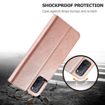 LC.IMEEKE Custodia in pelle a vibrazione orizzontale con struttura in vitello, con supporto, slot per schede e portafoglio, For OPPO F19 / A74 4G, For OPPO Realme C15 / C12 / C25
