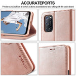 LC.IMEEKE Custodia in pelle a vibrazione orizzontale con struttura in vitello, con supporto, slot per schede e portafoglio, For OPPO F19 / A74 4G, For OPPO Realme C15 / C12 / C25